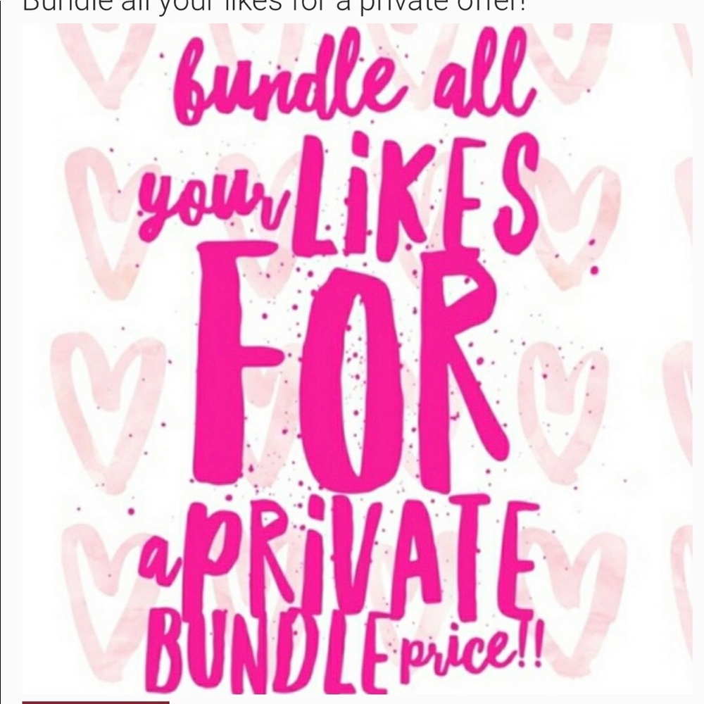 ♥️BUNDLE ALL YOUR LIKES AND I WILL SEND AN OFFER♥️